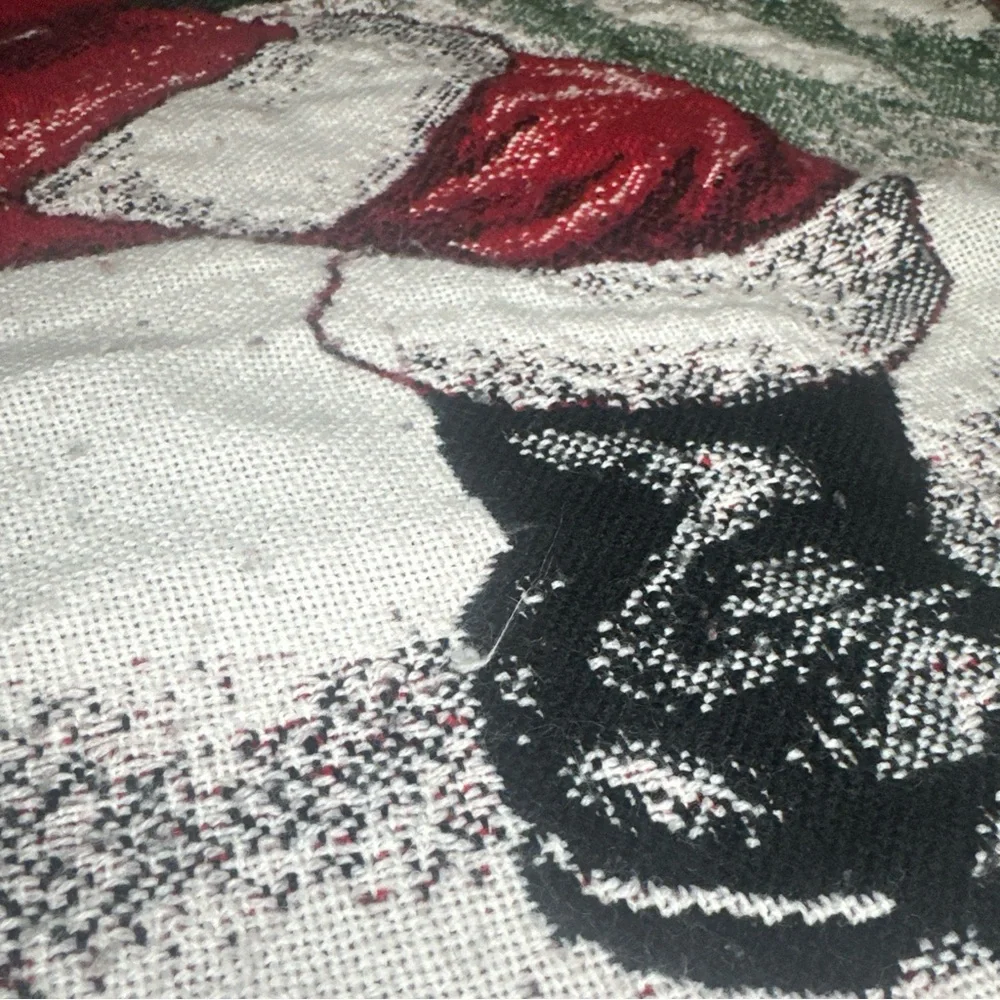 Santa and Angel Holiday Throw Blanket